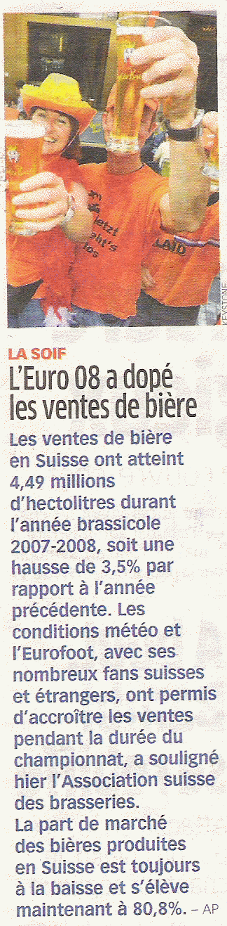 Bière et Euro08